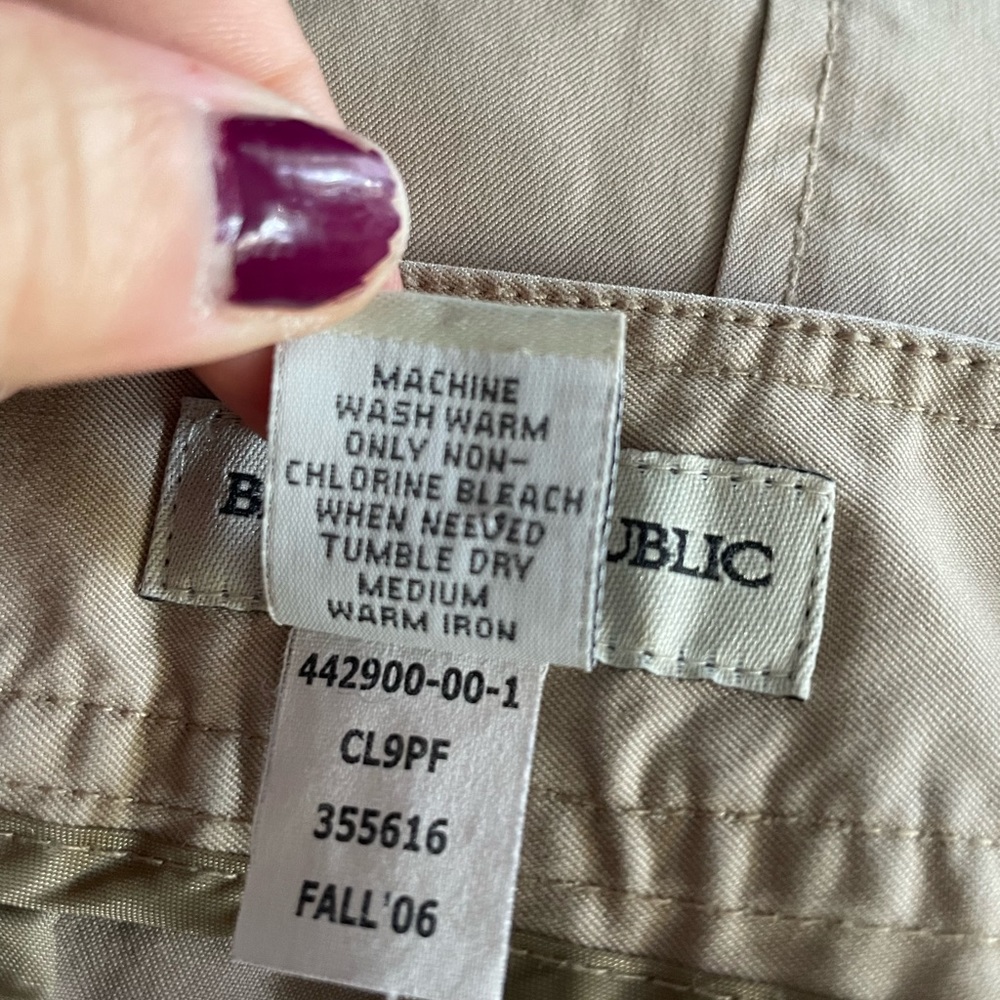 Banana Republic tan 100% cotton skirt - Picture 10 of 12